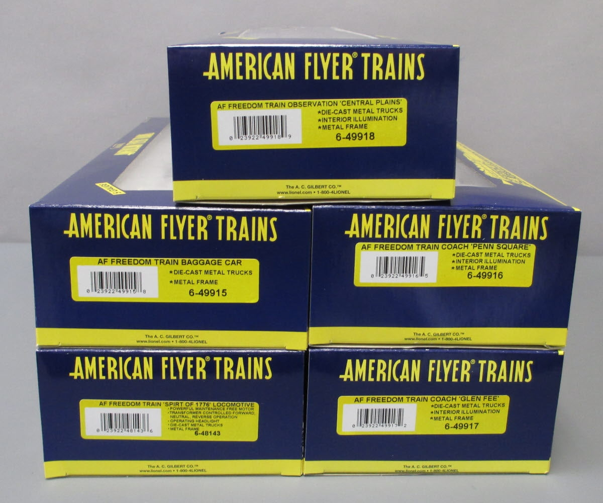 American Flyer 6-49622 S Freedom Train Diesel Passenger Train Set