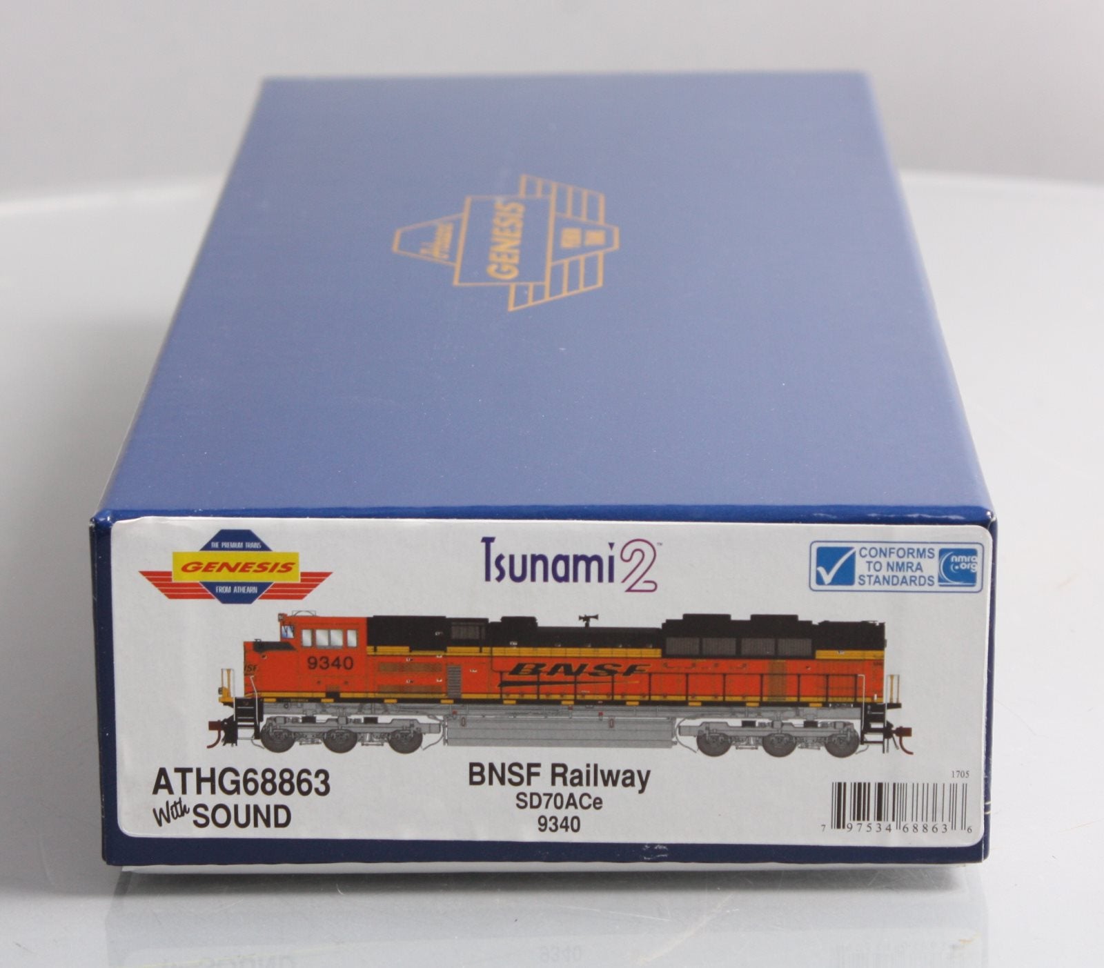 Athearn G68863 HO BNSF SD70ACe Diesel Locomotive with DCC & Sound #9340