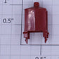 Lionel 8315-40 Red General Headlight Lantern Housing without Lens