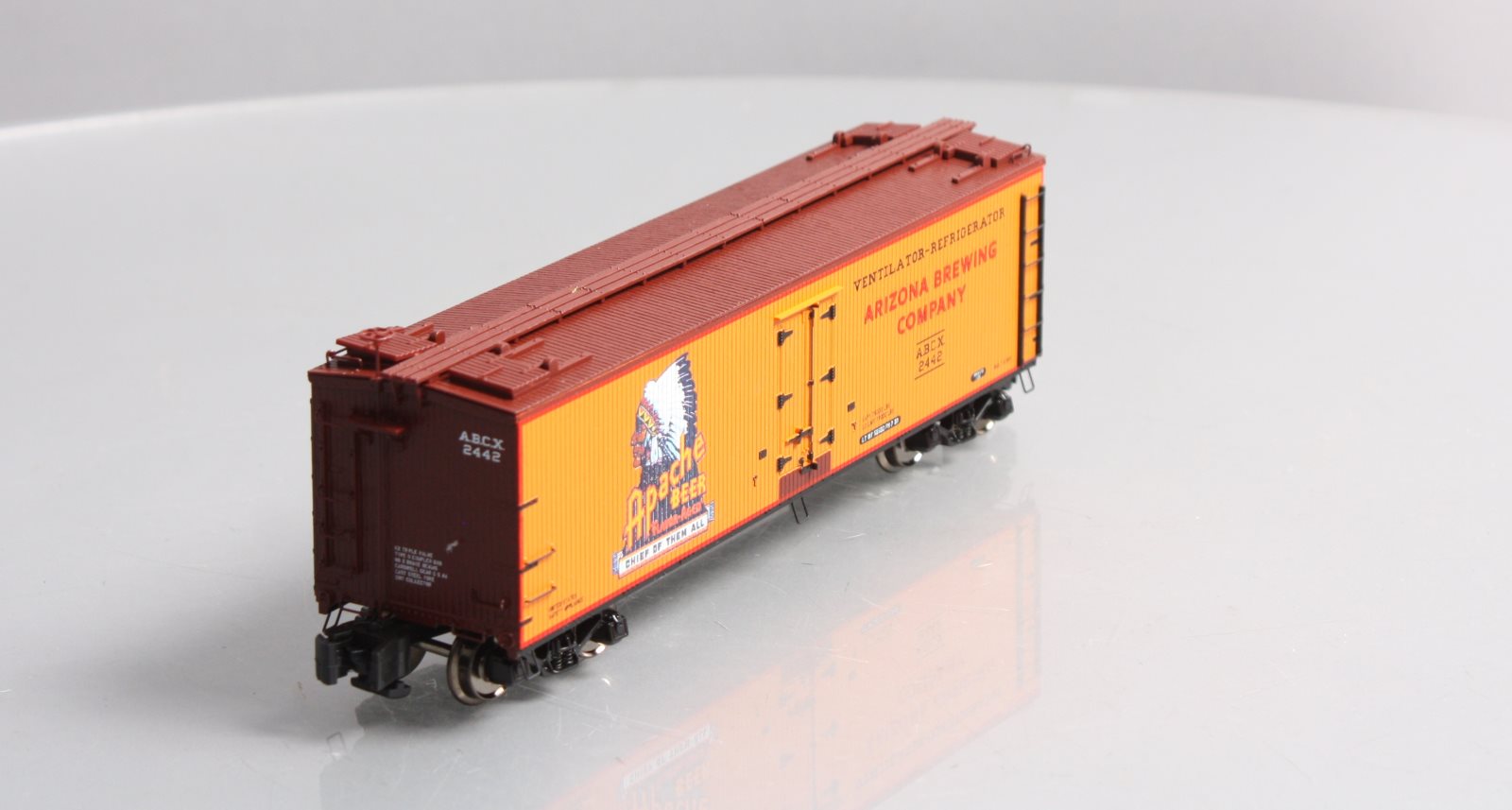 MTH 35-78020 S ABCX Apache Beer 40' Woodsided Reefer #2442 LN/Box