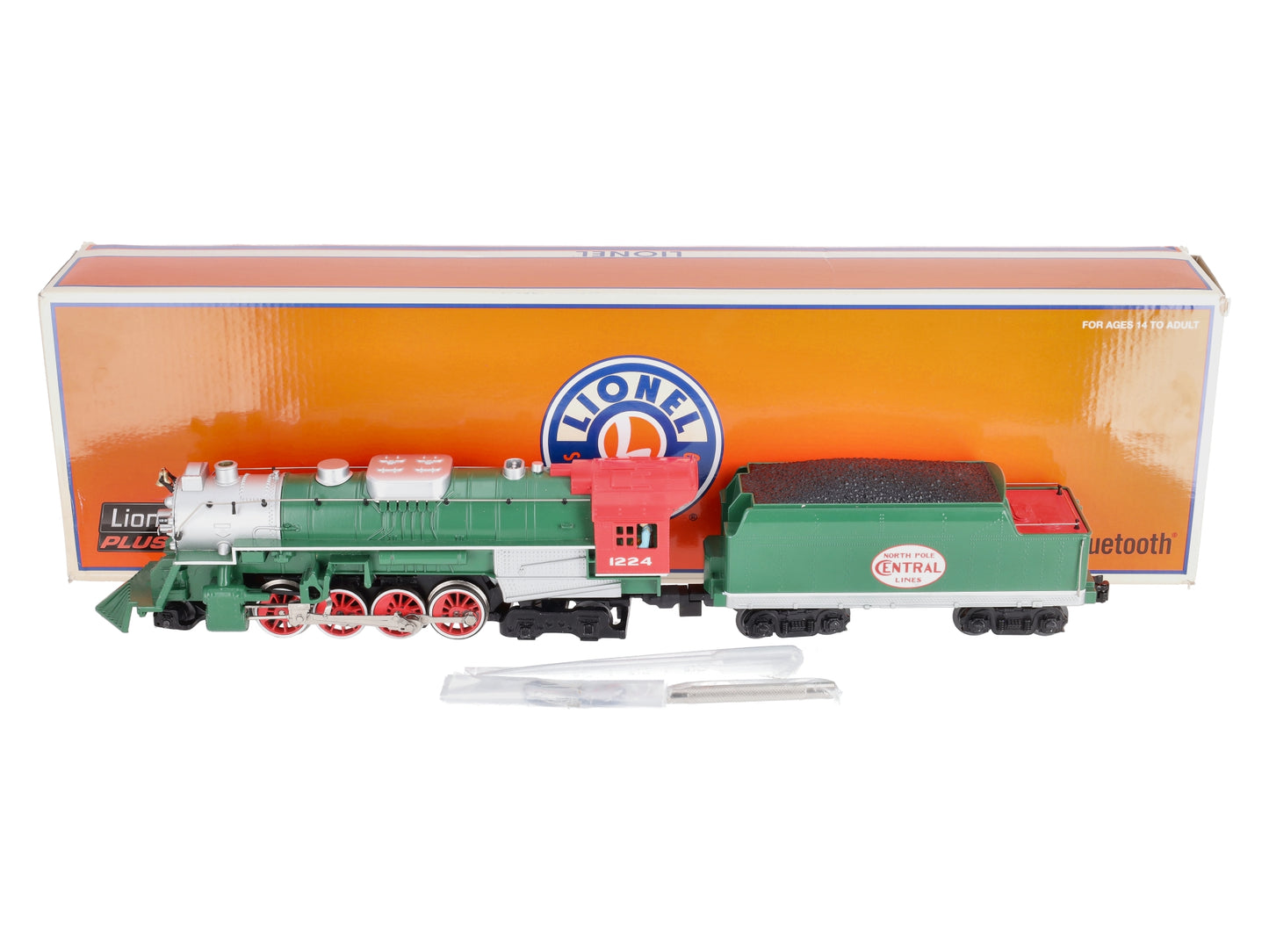 Lionel 1932100 North Pole Central Berkshire Steam Loco w/LionChief + 2.0 #1224