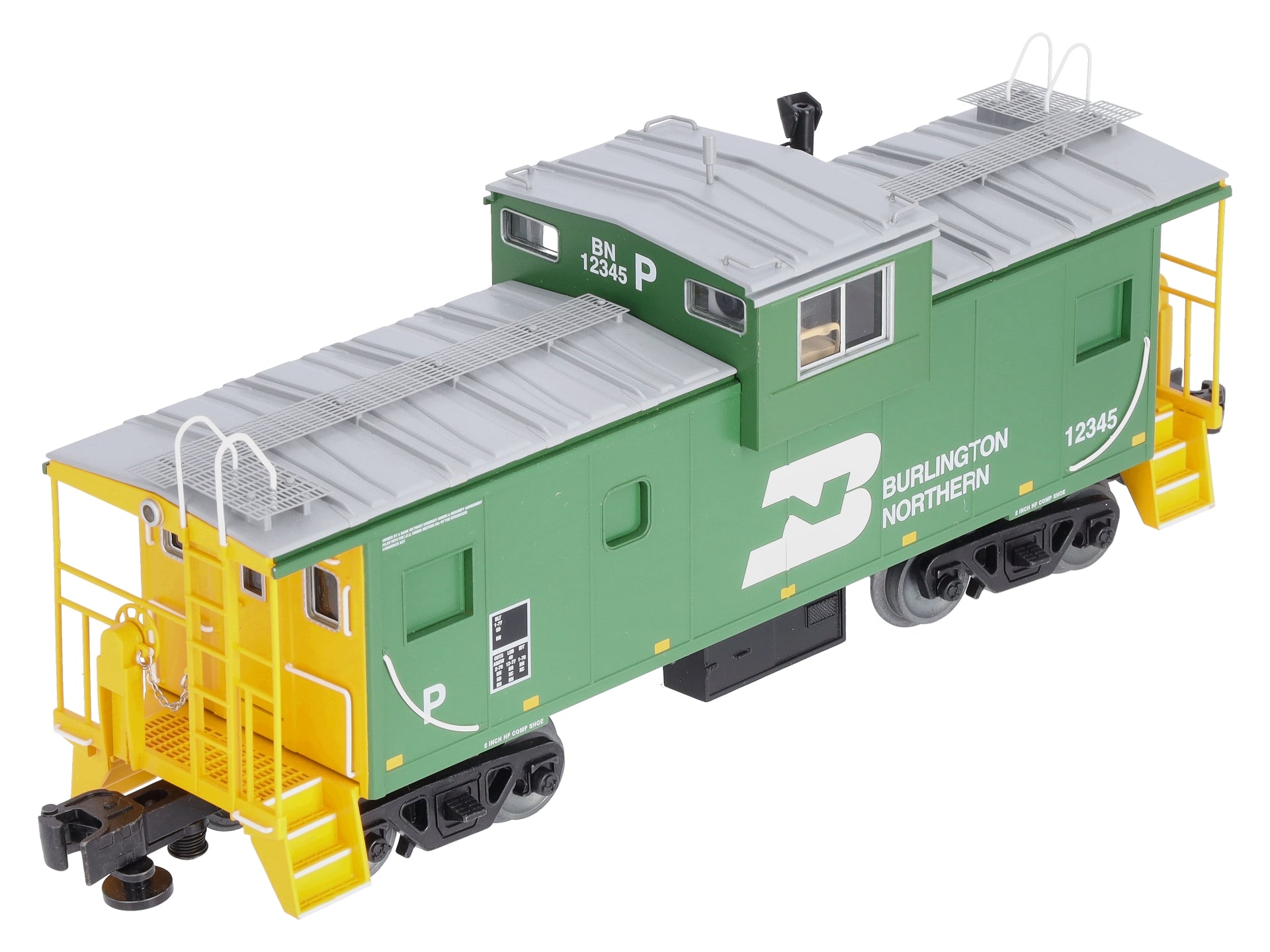 Lionel 6-85072 O Burlington Northern Wide Vision Caboose with Camera #12345
