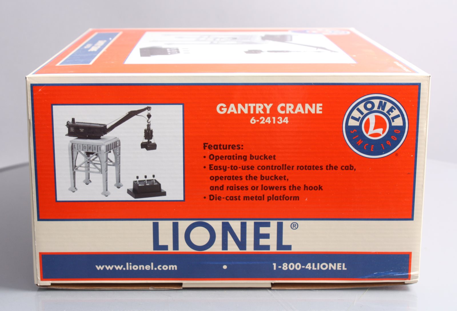 Lionel 6-24134 O Bethlehem Steel Operating Gantry Crane with Clamshell Bucket LN/Box