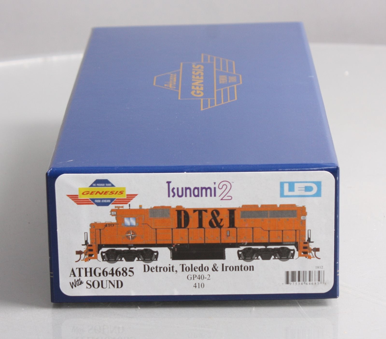 Athearn G64685 HO DT&I GP40-2 Diesel Locomotive w/DCC & Sound #410 LN/Box