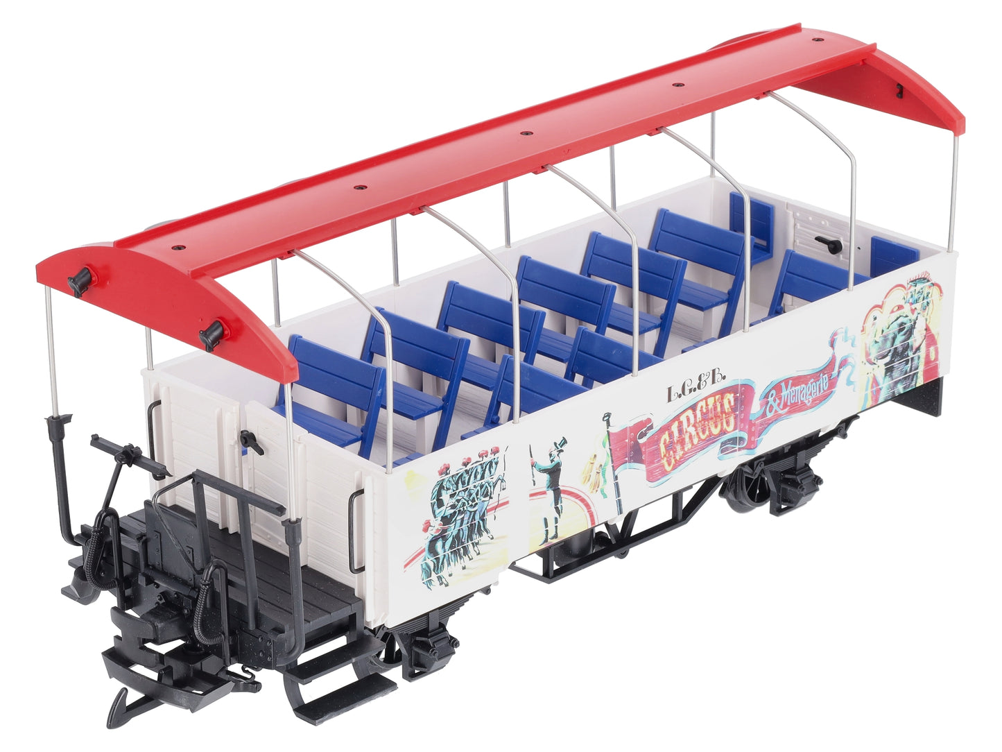 LGB 3125 G Scale Open Air Circus Passenger Car EX/Box
