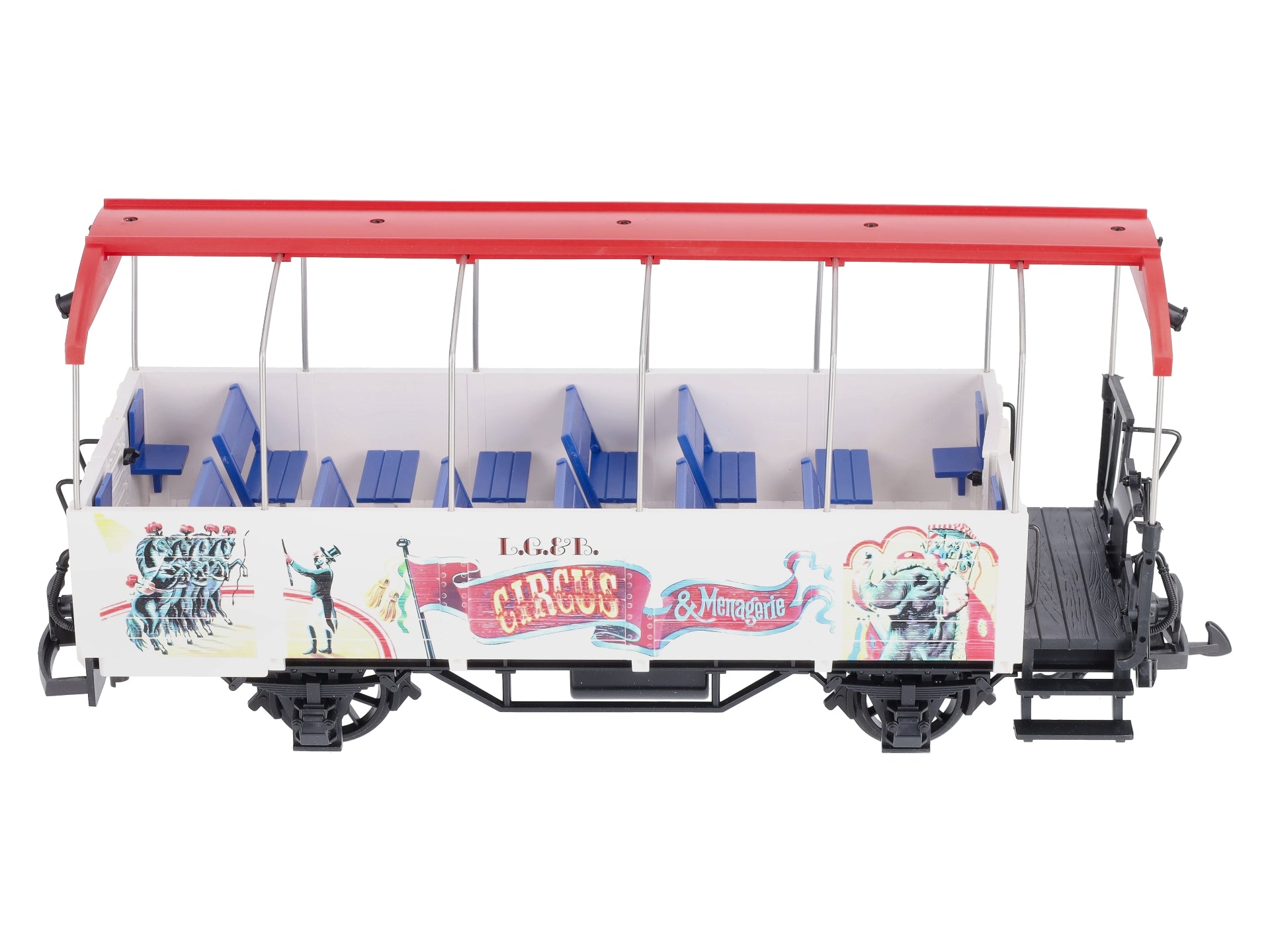 LGB 3125 G Scale Open Air Circus Passenger Car EX/Box