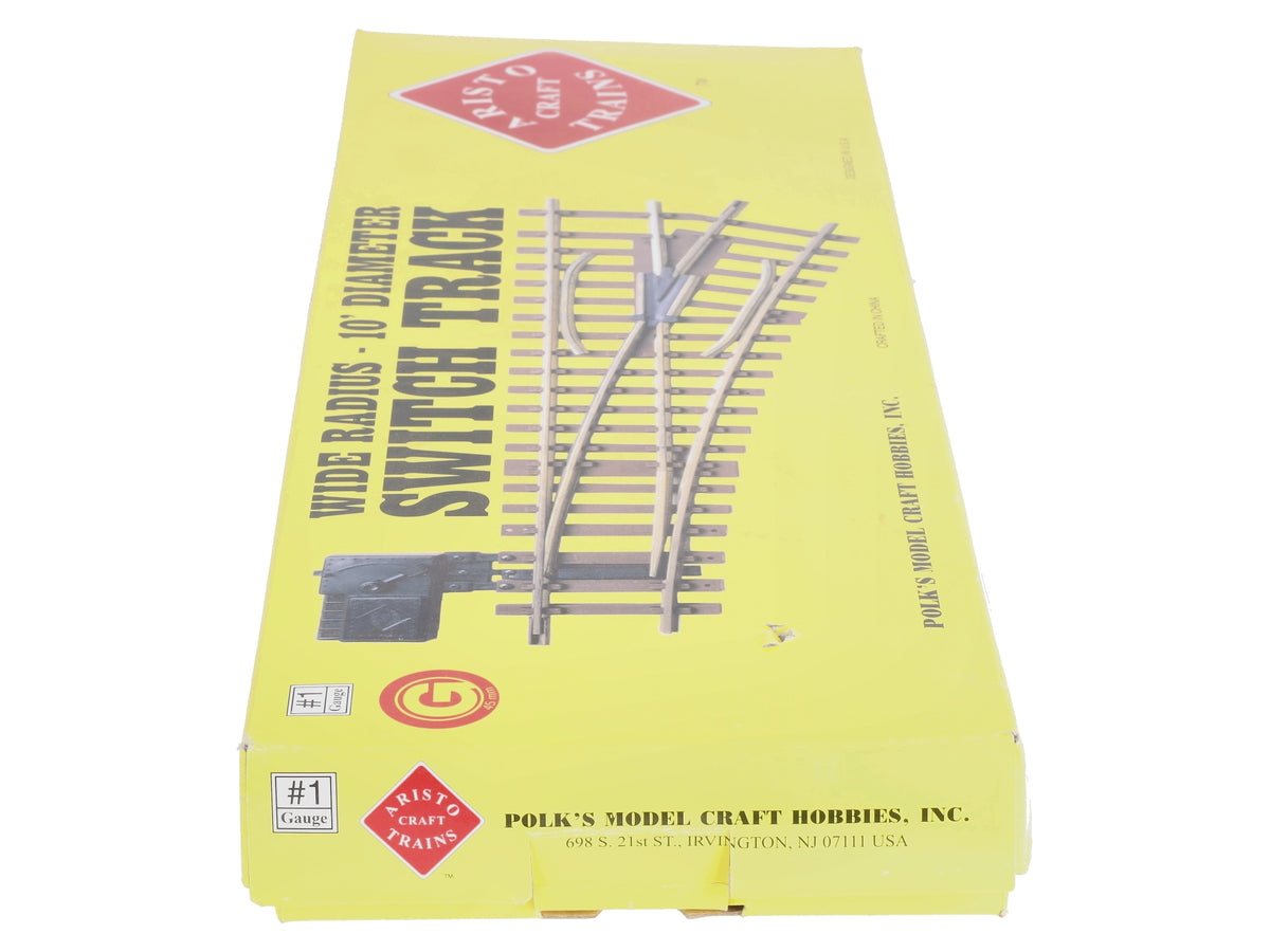 Aristo-Craft 30370 G Brass Wide Radius Right Hand 10' Manual Switch Turnout NIB