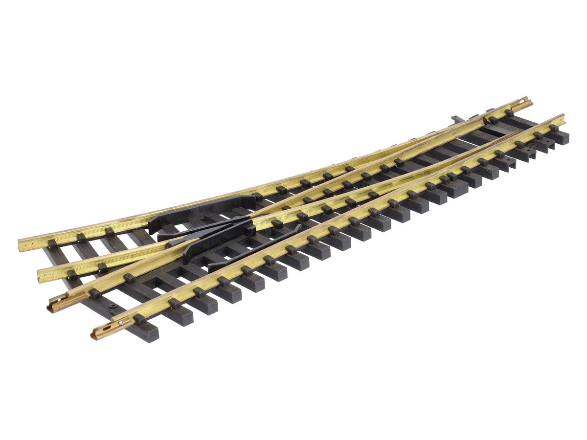 Aristo-Craft 30370 G Brass Wide Radius Right Hand 10' Manual Switch Turnout NIB