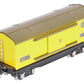 MTH 11-70045 O Gauge Tinplate #2814 Yellow & Brown Boxcar w/Nickel