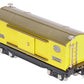 MTH 11-70045 O Gauge Tinplate #2814 Yellow & Brown Boxcar w/Nickel