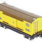 MTH 11-70045 O Gauge Tinplate #2814 Yellow & Brown Boxcar w/Nickel