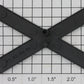Lionel 154-35 Black Plastic Railroad Crossing Cross Arm w/ White Lettering