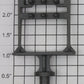 Lionel 3545-5 Gray Reflector Stand