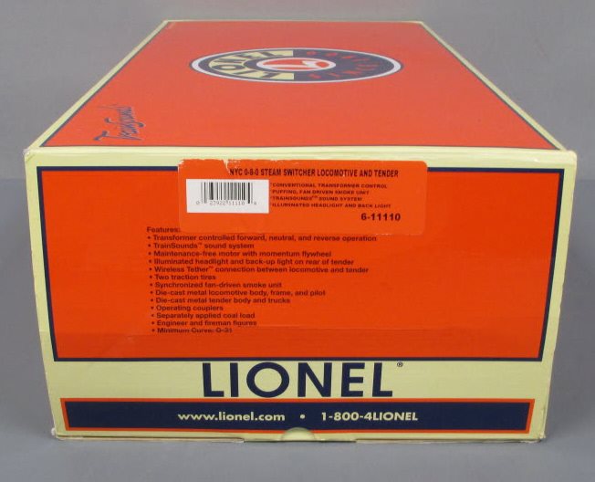Lionel 6-11110 NYC 0-8-0 Steam Locomotive & Tender #7805 with TrainSounds NIB