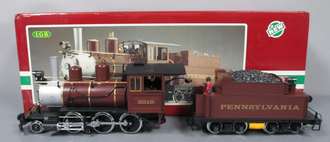 LGB 2219S G Pennsylvania 2-6-0 Mogul Steam Locomotive and Tender LN/Box