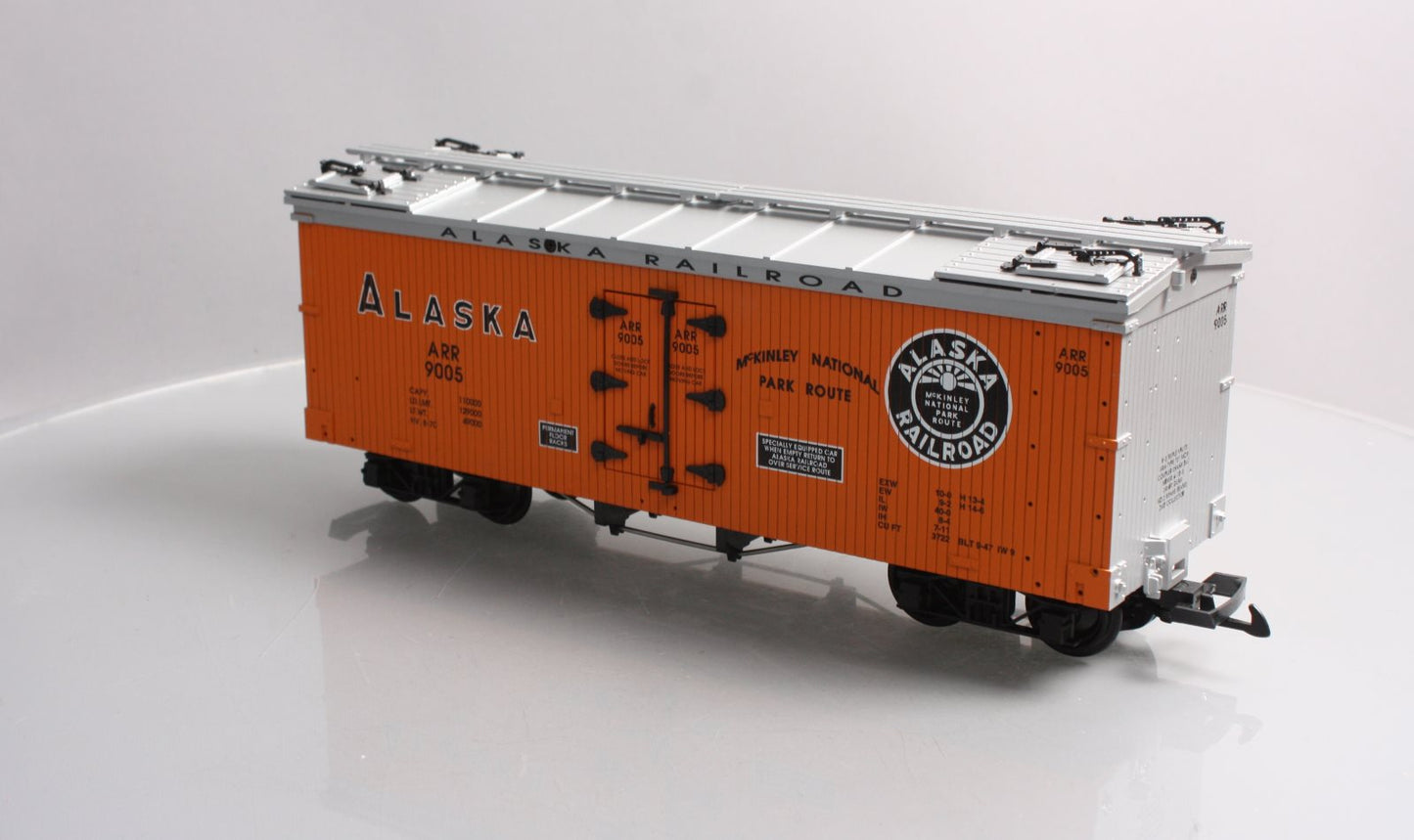 USA Trains R16204A G Alaska Railroad Orange Refrigerator Car #9005