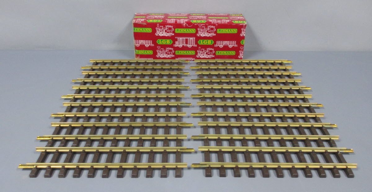 LGB 1000 G Scale 12" Inch Straight Track (12) EX/Box