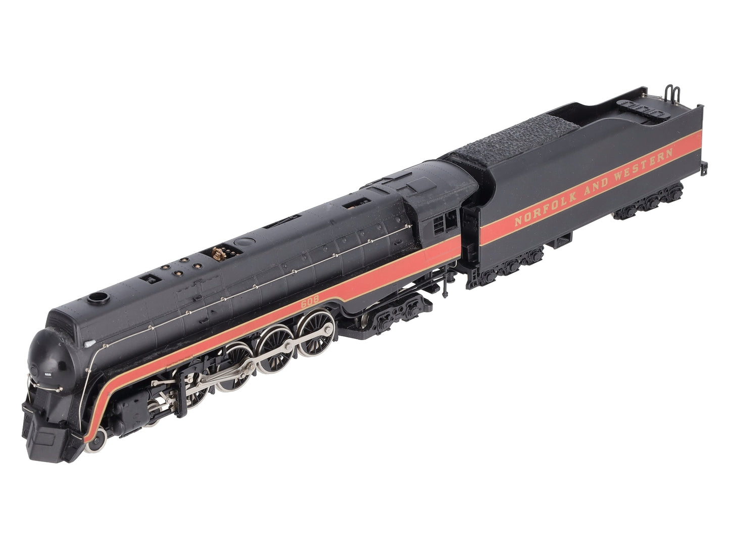 Bachmann 11315 HO Norfolk & Western Class J 4-8-4 Steam Locomotive & Tender #608 EX/Box