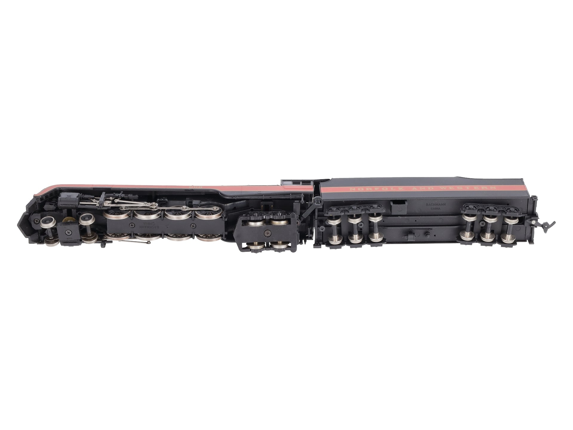 Bachmann 11315 HO Norfolk & Western Class J 4-8-4 Steam Locomotive & Tender #608 EX/Box