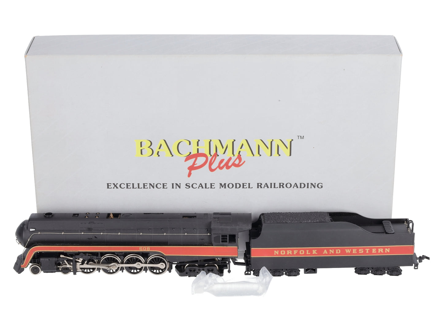 Bachmann 11315 HO Norfolk & Western Class J 4-8-4 Steam Locomotive & Tender #608 EX/Box