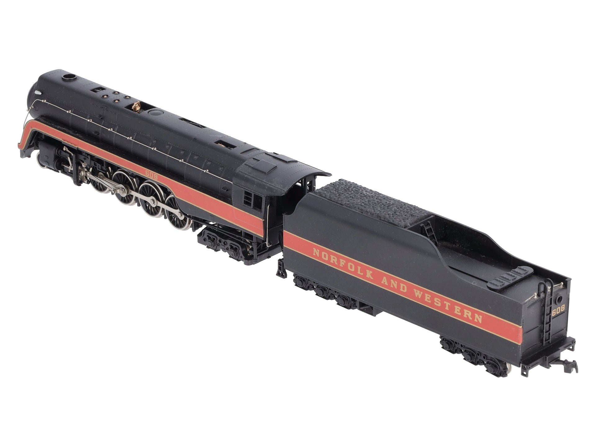 Bachmann 11315 HO Norfolk & Western Class J 4-8-4 Steam Locomotive & Tender #608 EX/Box