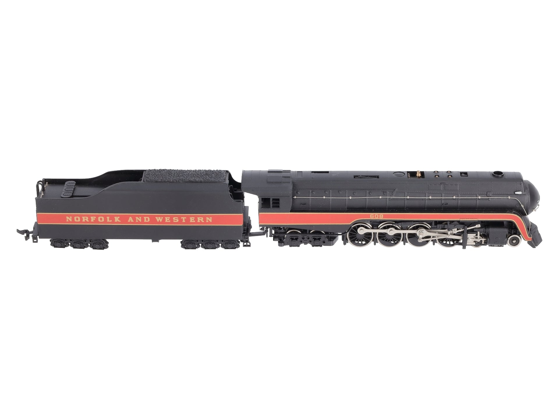 Bachmann 11315 HO Norfolk & Western Class J 4-8-4 Steam Locomotive & Tender #608 EX/Box