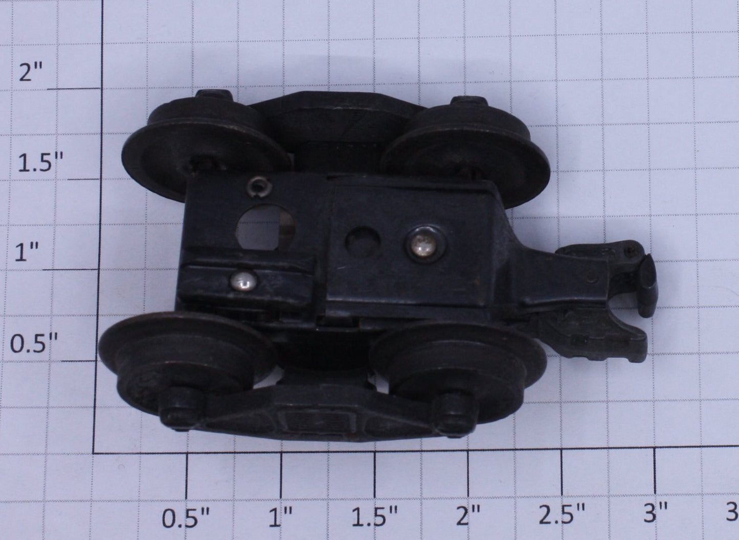 Lionel PT-3 Staple End Operating Coupler Truck w/Sliding Shoe, Stud w/o Tab