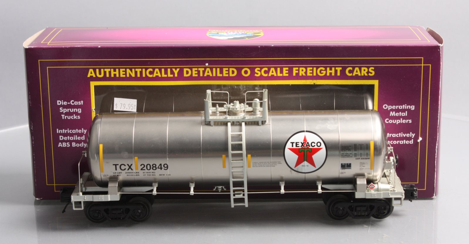 MTH 20-96289 O Gauge Texaco Tank Car #20849