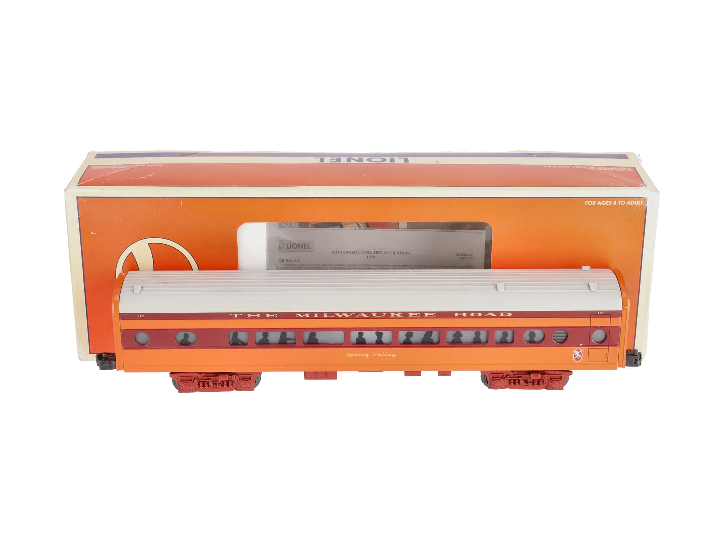 Lionel 6-39105 O Gauge Milwaukee Road Hiawatha "Spring Valley" Coach #197 LN/Box