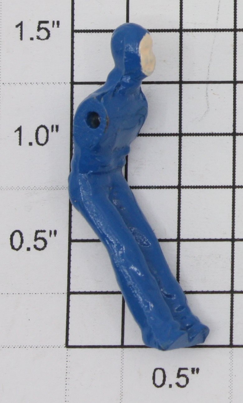 Lionel 352-7 Dark Blue Painted Diecast Ice Man Figure Torso Only-No Paddles/Arms