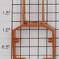 Lionel 6512-16 Diecast Painted Orange Cherry Picker Basket Bracket