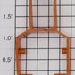 Lionel 6512-16 Diecast Painted Orange Cherry Picker Basket Bracket