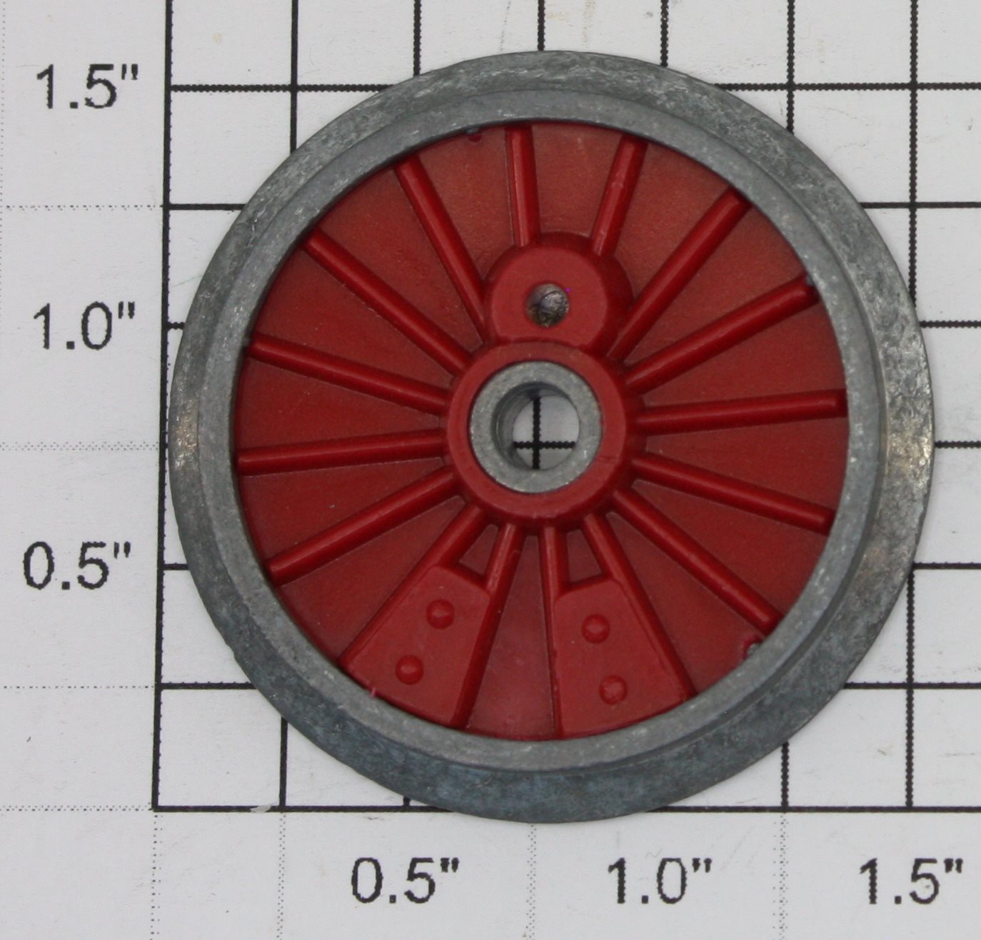 Lionel 8701-68 Red The General Plain Wheel with Boss and Plastic Insert