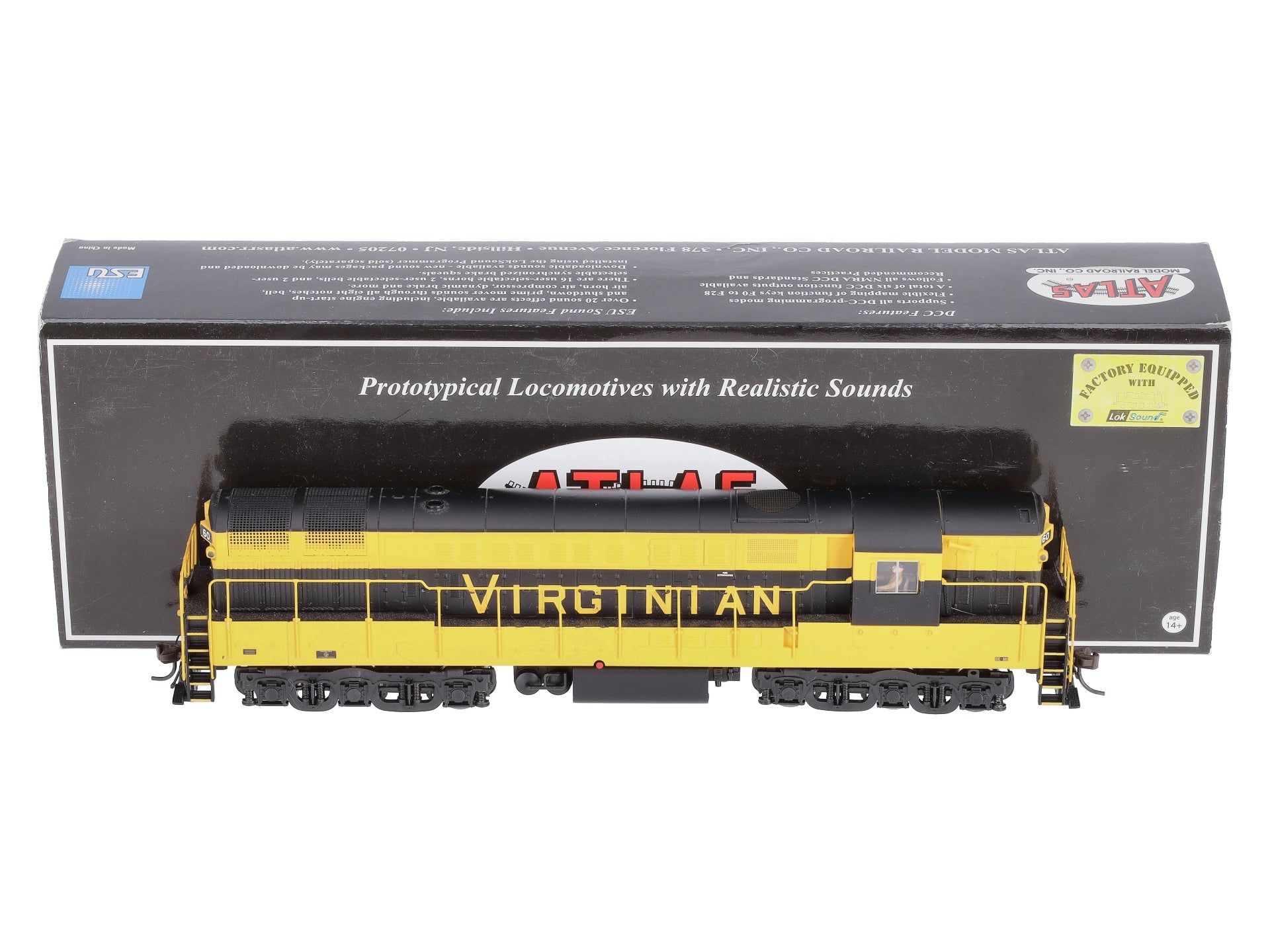 Atlas 10002242  HO Scale Virginian F-M Train Master H24-66 Diesel Locomotive #60