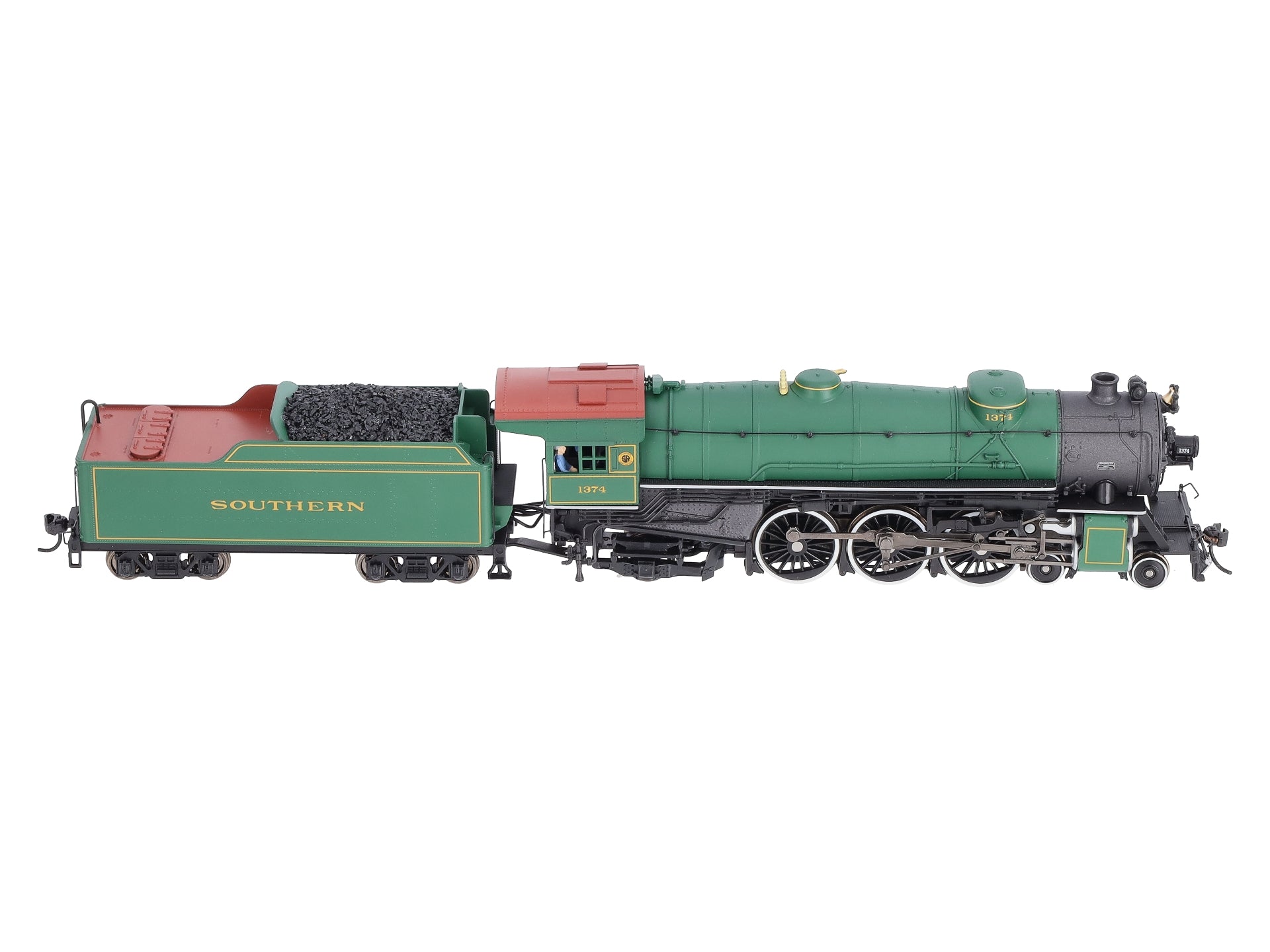 Broadway Limited 5908 HO Southern Heavy Pacific 4-6-2 Steam Locomotive #1374