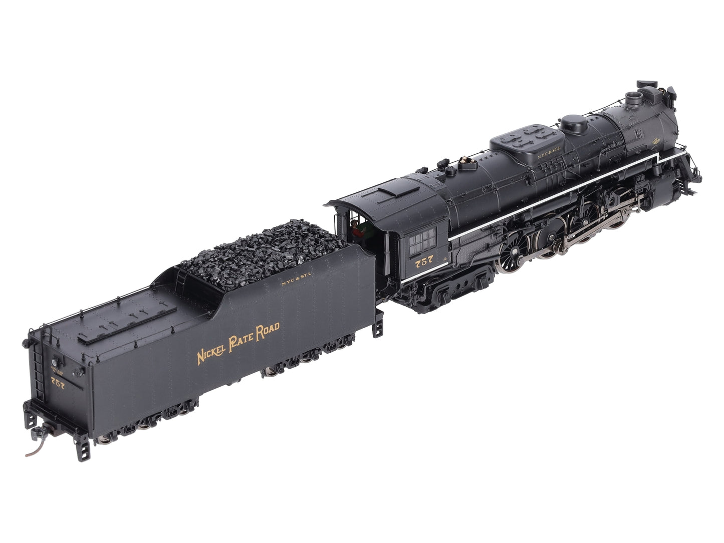 MTH 80-3175-1 HO Scale Nickel Plate Road 2-8-4 Berkshire #757 w/PS3.0