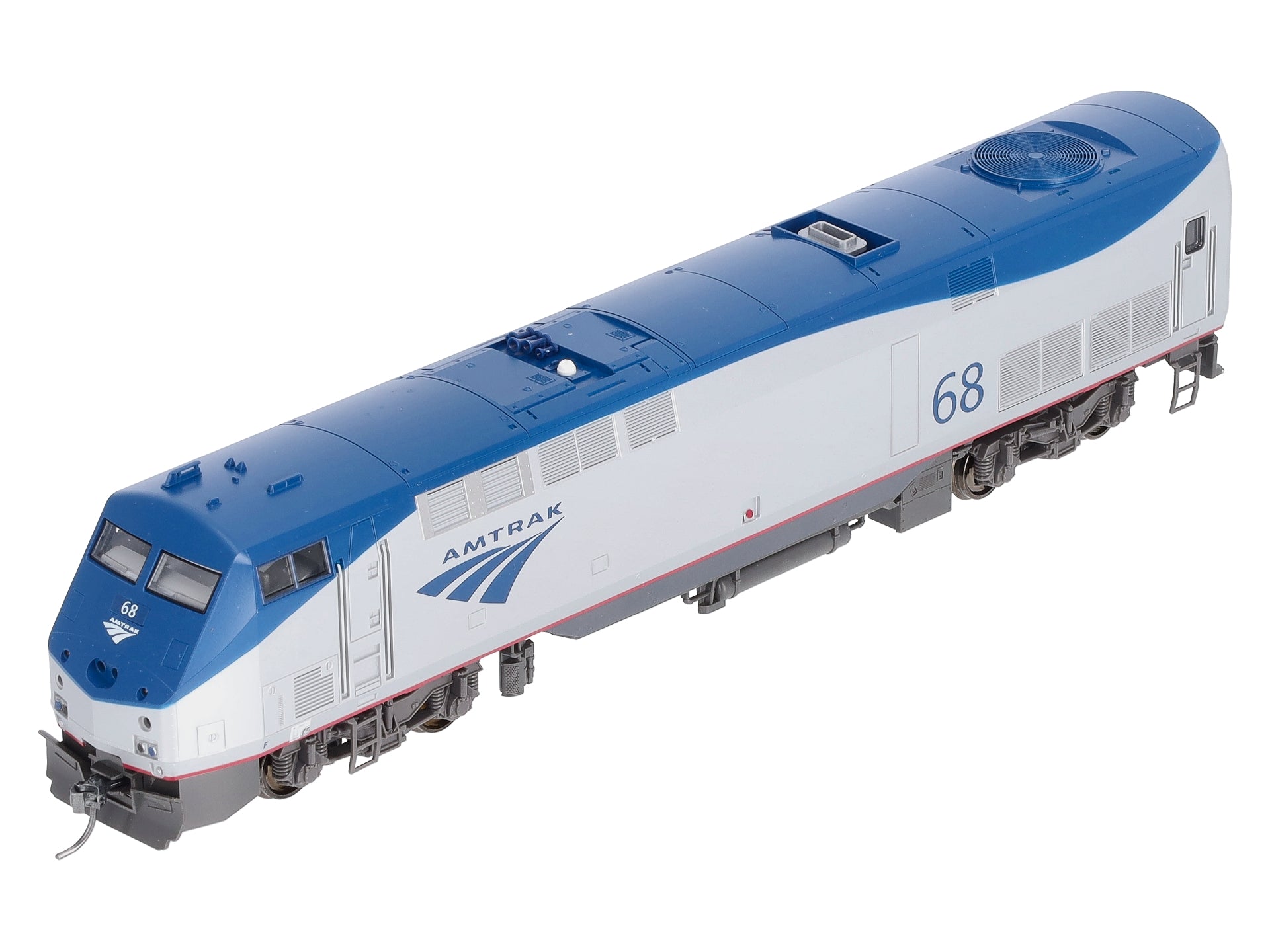 カトーHO P42 アムトラックスーパーライナー フェーズⅤb #68と客車3両 KATO #37-6101 P42 アムトラック フェーズ5b #68 カトー HO