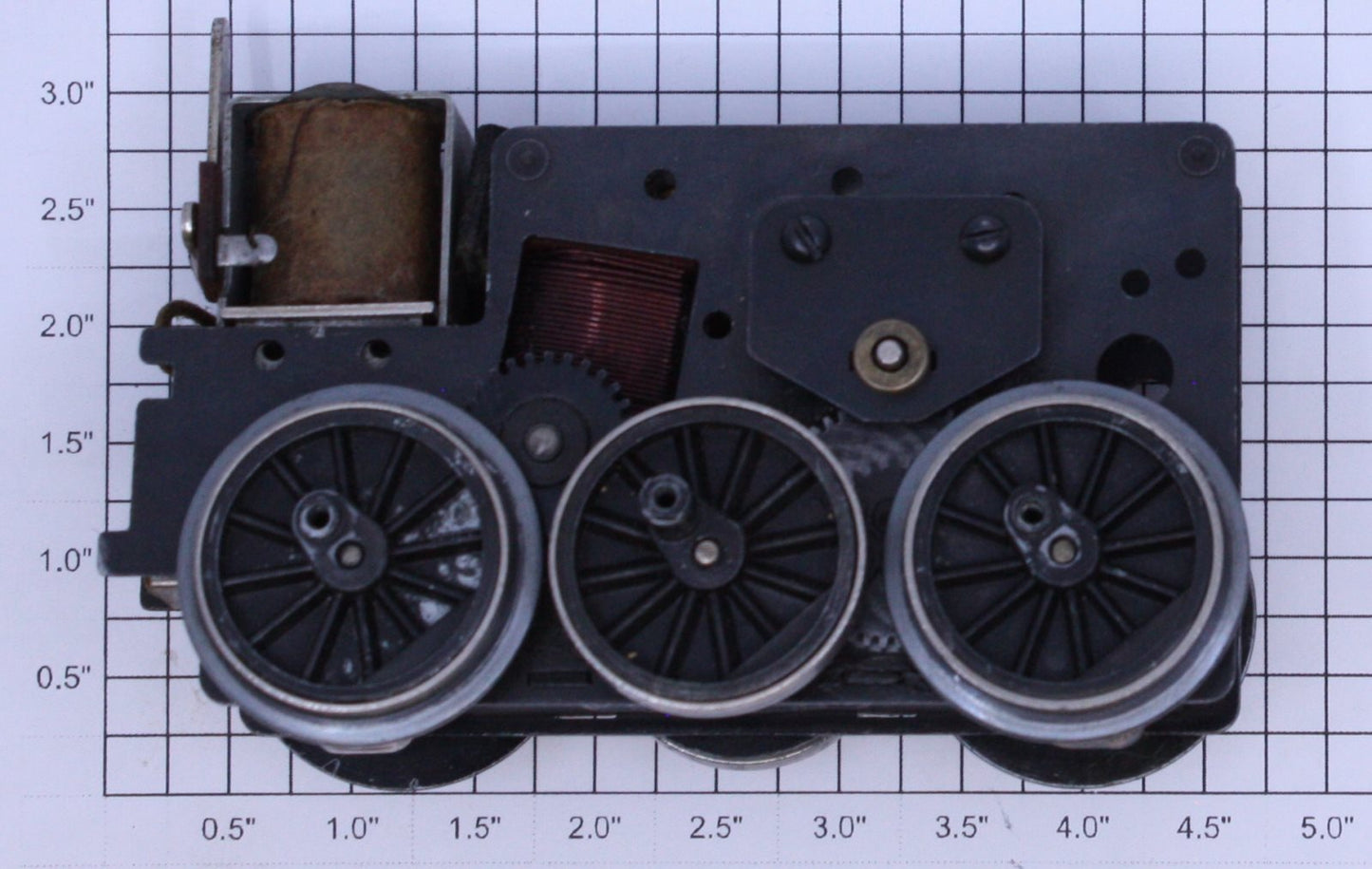 Lionel 221M-1 Motor Assembly with E-Unit and Nickel Rims - Complete