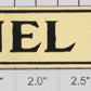 Lionel 124-LCP 124 Station Brass Lionel City Plate w/ Black Lettering