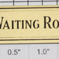 Lionel 124-WRP Waiting Room Plate with Adhesive for 124 Station Brass