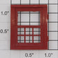 Lionel 125-18 Red Plastic Window Frame