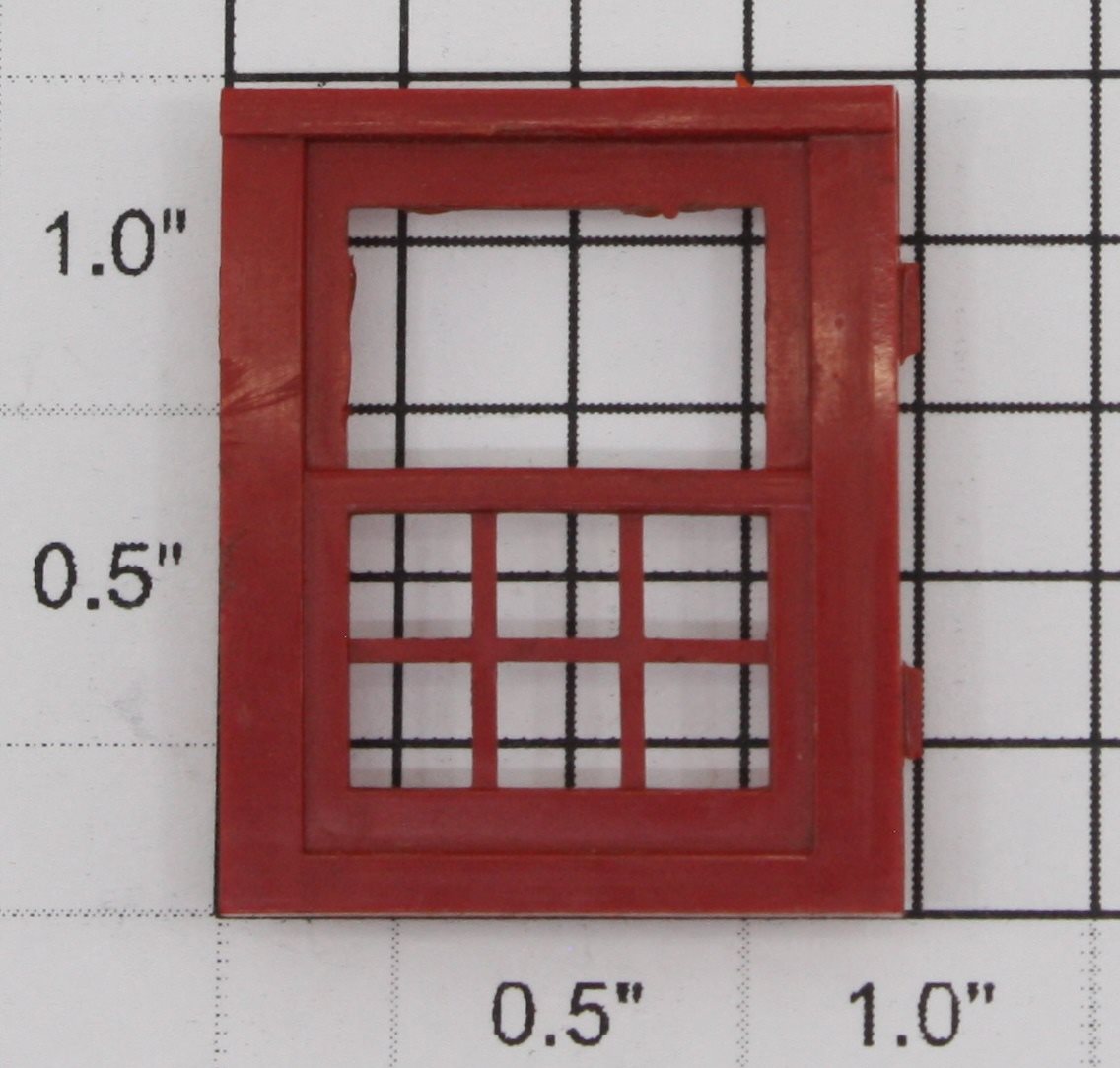 Lionel 125-18 Red Plastic Window Frame