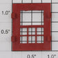 Lionel 125-18 Red Plastic Window Frame
