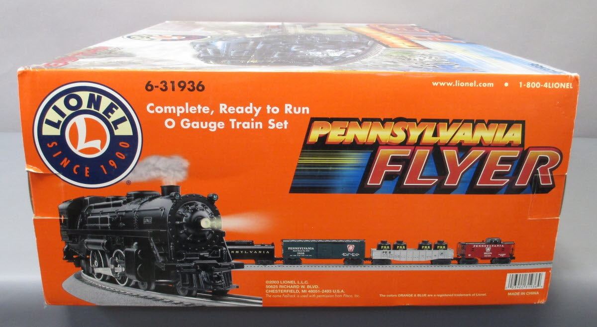 Lionel 6-31936 O Gauge Pennsylvania Flyer Steam Train Set NIB