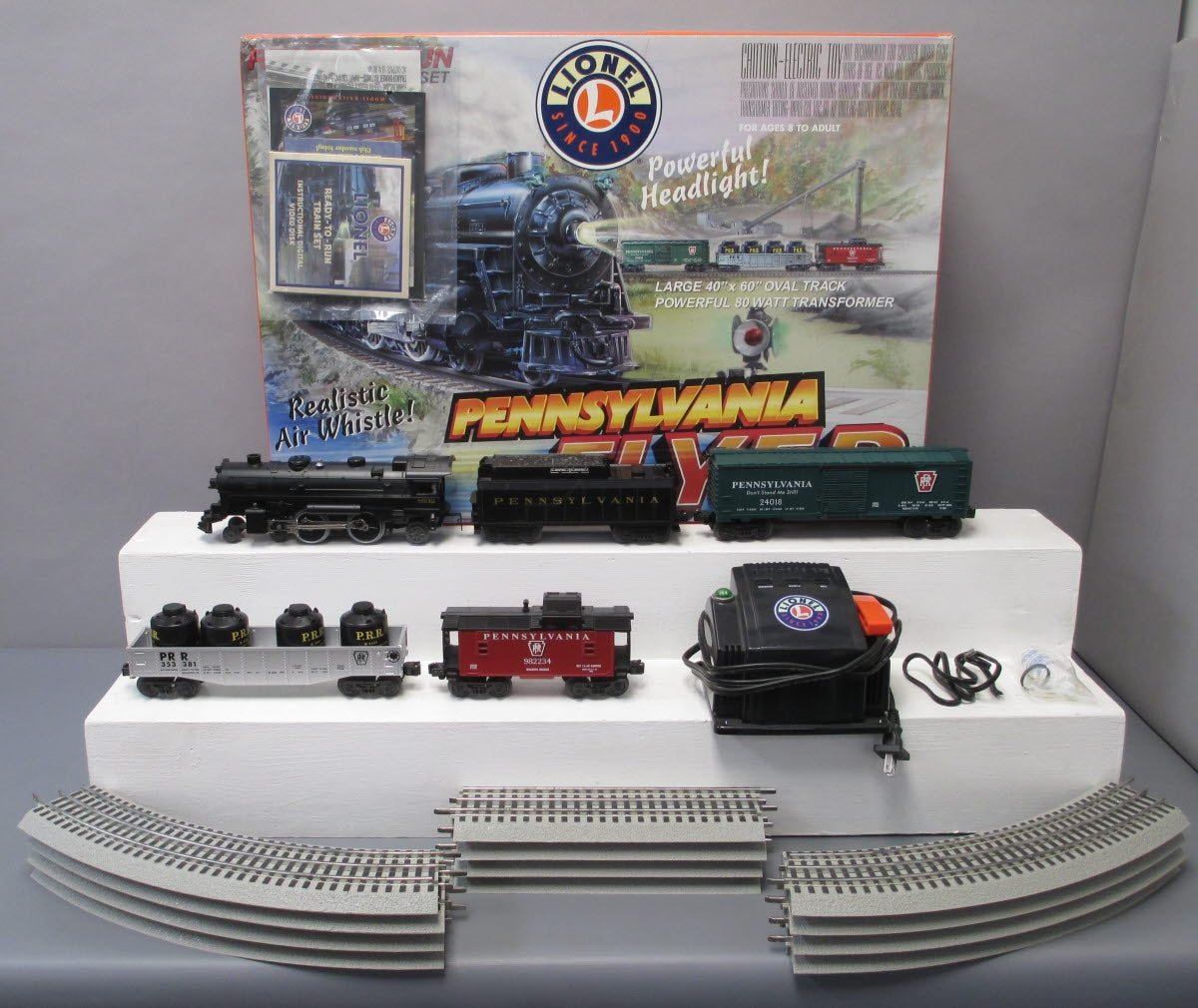 Lionel 6-31936 O Gauge Pennsylvania Flyer Steam Train Set NIB
