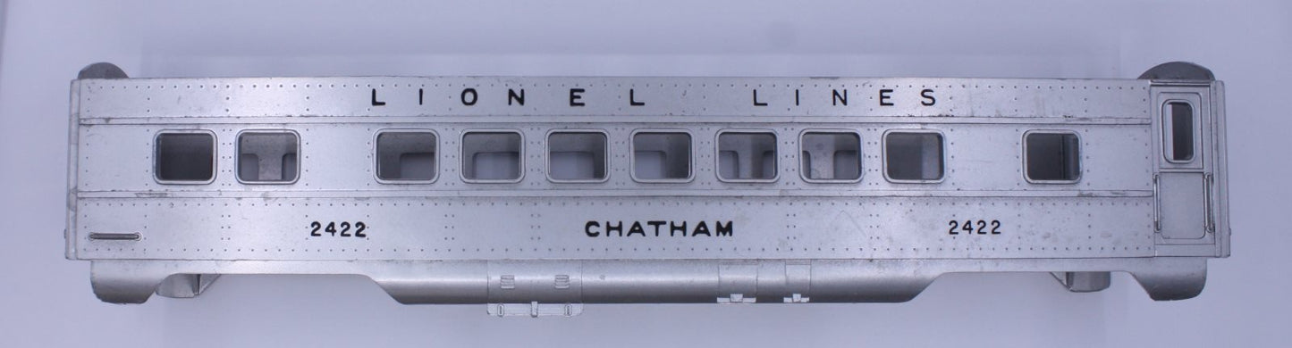 Lionel 2422-2 Lionel Lines #2422 Chatham Coach Car Body Shell w/o Stripes