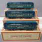 MTH 11-40021 Std. Gauge Blue Comet 3-Car Passenger Set MT/Box