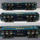 MTH 11-40021 Std. Gauge Blue Comet 3-Car Passenger Set MT/Box