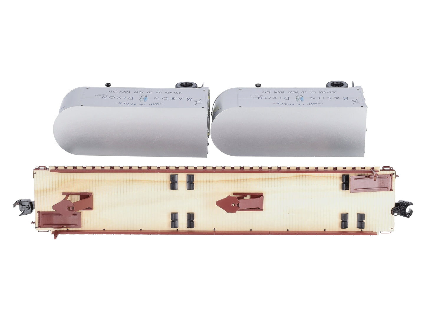 Lionel 2026632 O Pennsylvania Mason Dixon 50' Flatcar w/ 20' Trailers #469625