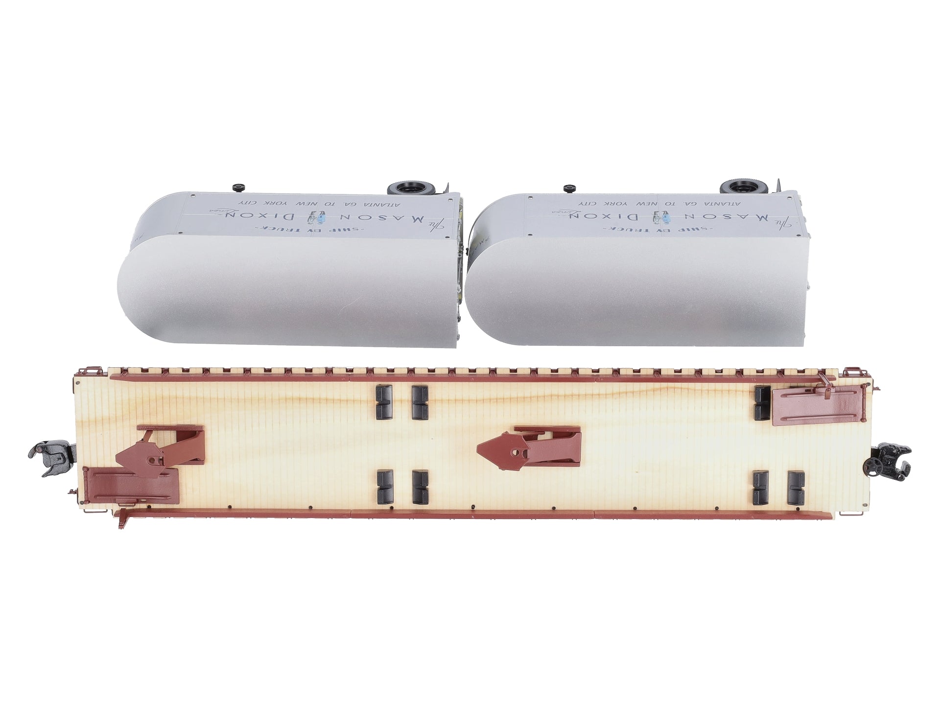 Lionel 2026632 O Pennsylvania Mason Dixon 50' Flatcar w/ 20' Trailers #469625